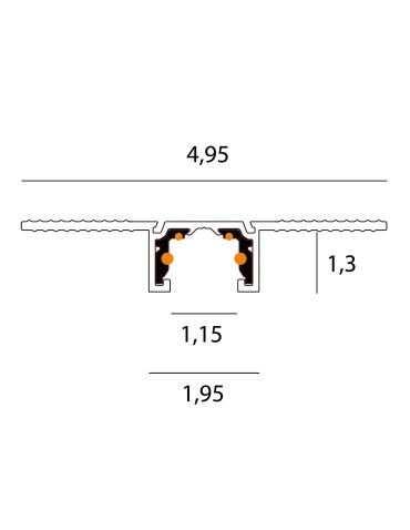 Maxlight Szynoprzewód Micro11 Czarny Wpuszczany Kg 1Mb NT0001 - produkt 2
