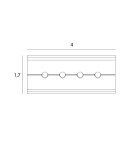 Akcesoria do szynoprzewodów magnetycznych - Maxlight Łączenie Mechaniczne Szyn Podtynkowych Micro11 NA0013 - product 2