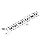 Maxlight Łącznik Zasilania Pomiędzy Dwoma Szynami- Micro11 Czarny NA0002 Maxlight Łącznik Zasilania Pomiędzy Dwoma Szynami- Micro11 Czarny NA0002