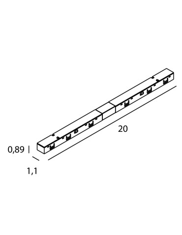 Maxlight Łącznik Zasilania Pomiędzy Dwoma Szynami- Micro11 Czarny NA0002 - produkt 2