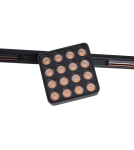 Lampy do szyn magnetycznych - Maxlight Raste 12W Czarny Kwadrat 3000K On-Off- Micro11 N0013N - product 5