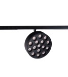 Lampy do szyn magnetycznych - Maxlight Raster 12W Czarny Okrągły 3000K On-Off- Micro11 N0012N - product 1