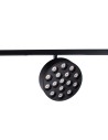 Maxlight Raster 12W Czarny Okrągły 3000K On-Off- Micro11 N0012N
