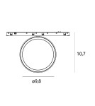 Maxlight Plafon 12W Czarny Okrągły 2700-5000K Zigbee- Micro11 N0011Z Maxlight Plafon 12W Czarny Okrągły 2700-5000K Zigbee- Micro11 N0011Z