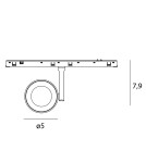Maxlight Oczko 5W Czarne 3000K On-Off- Micro11 N0010N Maxlight Oczko 5W Czarne 3000K On-Off- Micro11 N0010N