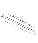 Maxlight Linia 12W Czarna Obrotowa 3000K On-Off- Micro11 N0006N Maxlight Linia 12W Czarna Obrotowa 3000K On-Off- Micro11 N0006N