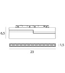 Maxlight Raster 18W Czarny Łamany 2700-5000K Zigbee- Micro11 N0005Z Maxlight Raster 18W Czarny Łamany 2700-5000K Zigbee- Micro11 N0005Z