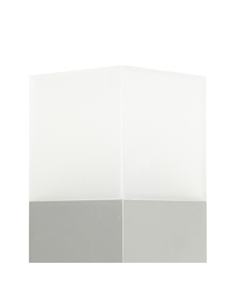 SU-MA CUBE 58cm 1x20W E27 230V Srebrny CB-580 AL Stojąca