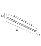 Maxlight Raster 12W Czarny Obrotowy 3000K On-Off- Micro11 N0003N Maxlight Raster 12W Czarny Obrotowy 3000K On-Off- Micro11 N0003N