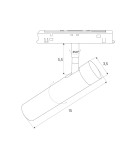 Maxlight Lampa Magnetyczna Złota System DALI 8W 578lm 3000K M0049D Maxlight Lampa Magnetyczna Złota System DALI 8W 578lm 3000K M0049D