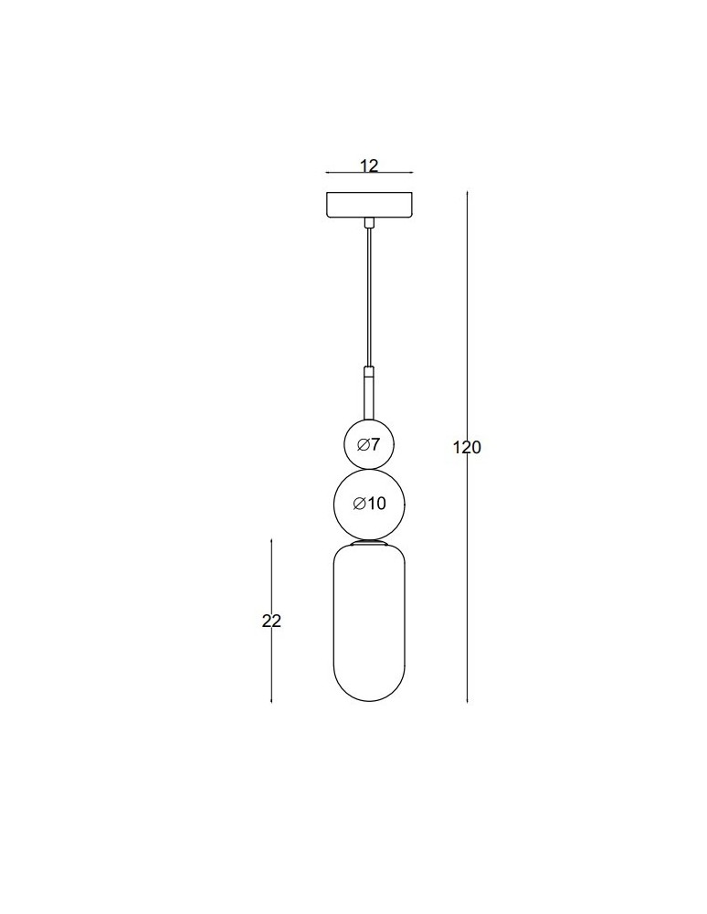 Maxlight Lampa Wisząca Roma Gold P0599 Maxlight Lampa Wisząca Roma Gold P0599
