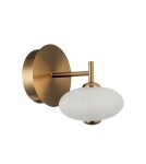 Kinkiety retro - Italux Nico Kinkiet LED 5W 3000K 480 lm Czarny, złoty WL-8545-1-BK-GD - product 1