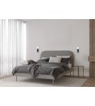 Kinkiety w stylu skandynawskim - Italux Macera Kinkiet 1xE27 piaskowy czarny WL-33849-1-BK - product 2