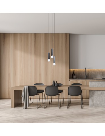 Italux Macera Wisząca 3xE27 piaskowy czarny PND-33849-3R-BK - produkt 2