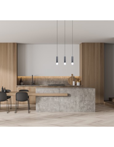 Italux Macera Wisząca 3xE27 piaskowy czarny PND-33849-3-BK - produkt 2