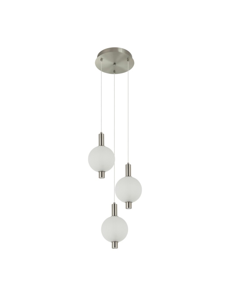 Lampy wiszące potrójne - Italux Lenti Wisząca LED 18W 3000K 1507 lm Czarny, złoty PND-83631-3-SC-WH - product kolory-swiatla.pl 3