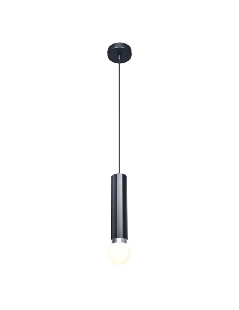 Italux Macera Wisząca 1xE27 piaskowy czarny PND-33849-1-BK