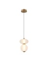 Italux Nico Wisząca LED 8W 3000K 825 lm Czarny, złoty PND-8545-2-AB-WH