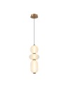 Italux Nico Wisząca LED 15W 3000K 1492 lm Czarny, złoty PND-8545-3-AB-WH