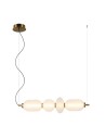 Italux Nico Wisząca LED 18W 3000K 1925 lm Czarny, złoty PND-8545-4H-AB-WH
