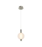 Lampy wiszące pojedyncze - Italux Lenti Wisząca LED 7W 3000K 595 lm Czarny, złoty PND-83631-1-SC-WH - product 1