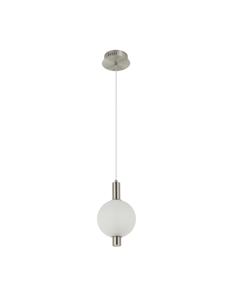 Lampy wiszące pojedyncze - Italux Lenti Wisząca LED 7W 3000K 595 lm Czarny, złoty PND-83631-1-SC-WH - product kolory-swiatla.pl 3