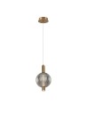 Italux Lenti Wisząca LED 7W 3000K 310 lm Czarny, złoty PND-83631-1-BRO-SG