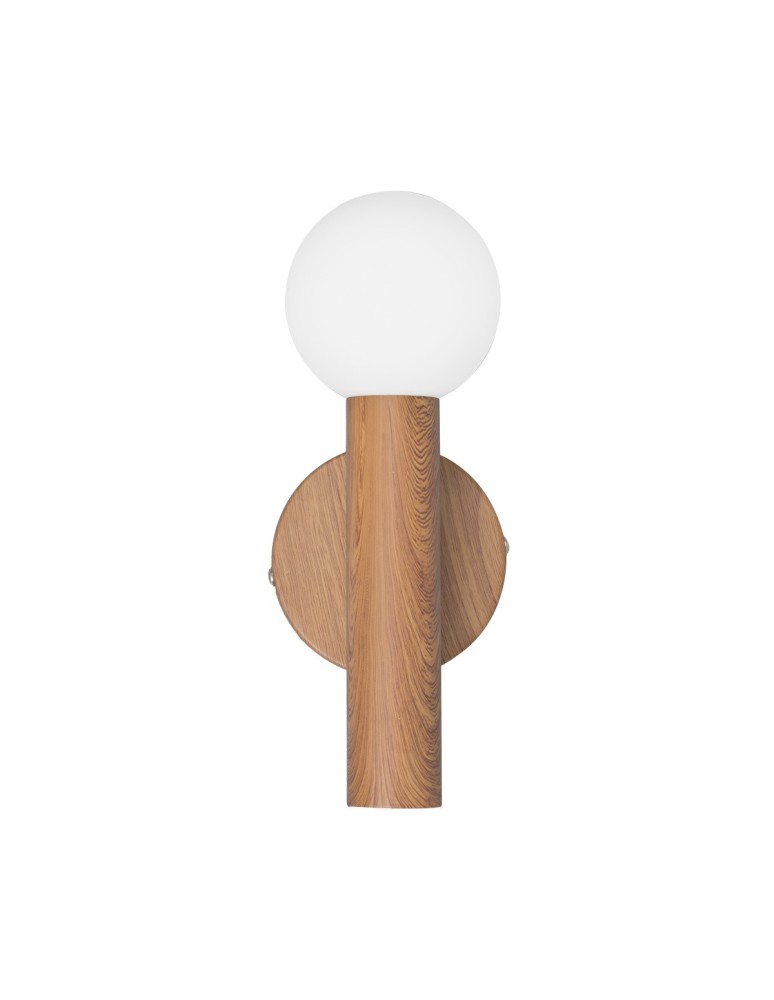 Kinkiety w stylu skandynawskim - Italux Filano Kinkiet 1xG9 Brązowy WL-33574-1-WD - product kolory-swiatla.pl 3