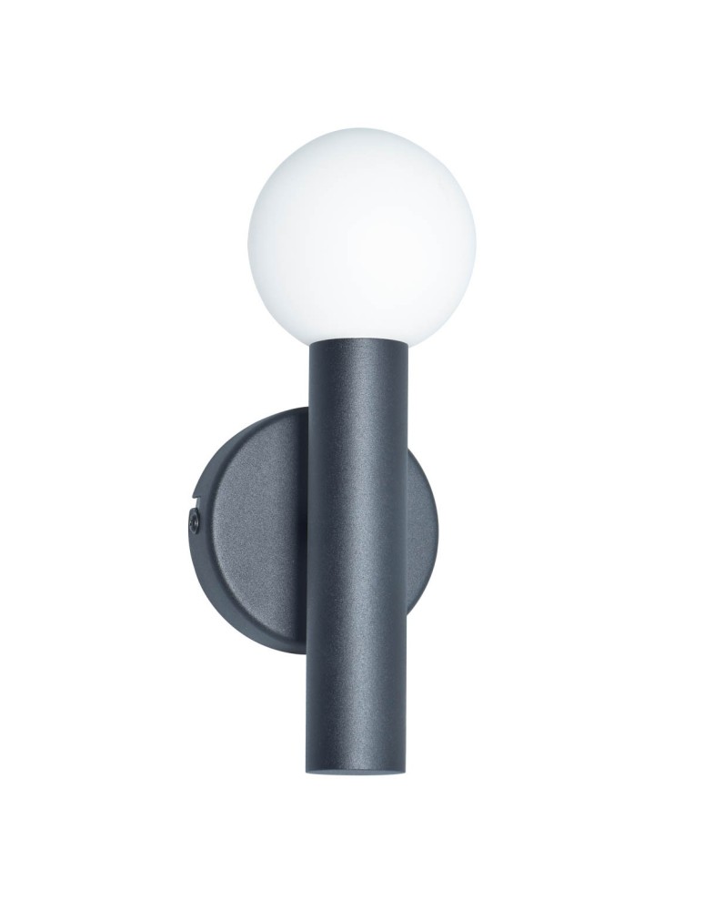 Kinkiety w stylu skandynawskim - Italux Filano Kinkiet 1xG9 piaskowy czarny WL-33574-1-BK - product kolory-swiatla.pl 3