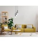 Lampy wiszące potrójne - Italux Filano Wisząca 3xG9 piaskowy czarny PND-33574-3-BK - product 2
