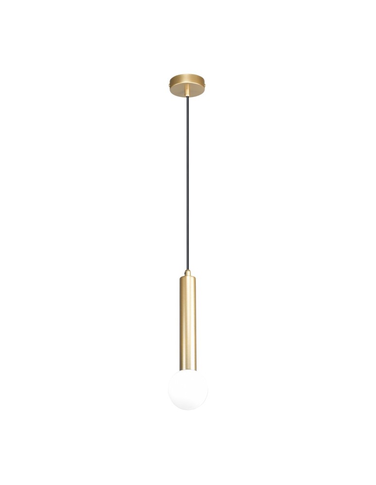 Lampy wiszące pojedyncze - Italux Filano Wisząca 1xG9 Złoty PND-33574-1-GD - product kolory-swiatla.pl 3