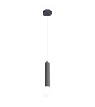 Lampy wiszące pojedyncze - Italux Filano Wisząca 1xG9 piaskowy czarny PND-33574-1-BK - product 3