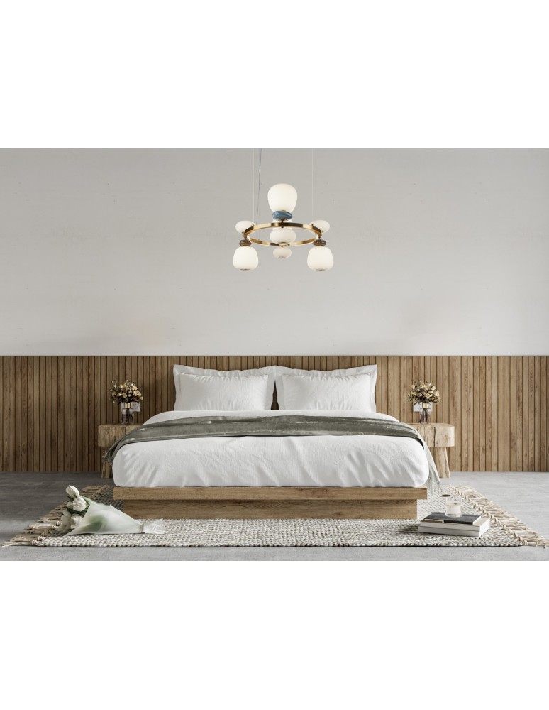 Lampy wiszące designerskie - Italux Evans Wisząca LED 33W 3000K 3950 lm Złoty PND-94981-4B-GD - product kolory-swiatla.pl 2