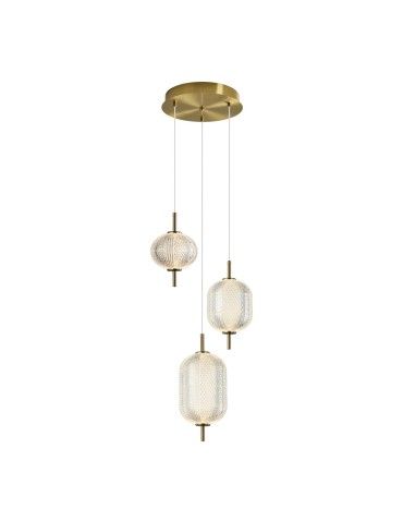 Italux Corado Wisząca LED 23W 3000K 2104 lm Złoty PND-81438-3-GD