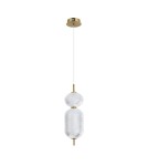 Lampy wiszące pojedyncze - Italux Corado Wisząca LED 15W 3000K 1647 lm Złoty PND-81438-1C-GD - product 3