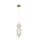 Lampy wiszące pojedyncze - Italux Corado Wisząca LED 15W 3000K 1647 lm Złoty PND-81438-1C-GD - product 1