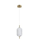 Lampy wiszące pojedyncze - Italux Corado Wisząca LED 10W 3000K 1050 lm Złoty PND-81438-1B-GD - product 3