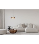 Lampy wiszące pojedyncze - Italux Colle Wisząca LED 12W 3000K 1500 lm Żółty, czarny PND-48529-BK-YLL - product 2
