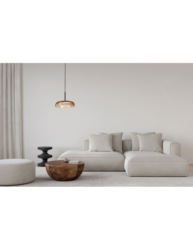 Lampy wiszące pojedyncze - Italux Colle Wisząca LED 12W 3000K 1500 lm Żółty, czarny PND-48529-BK-YLL - product kolory-swiatla.pl 2