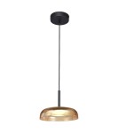 Lampy wiszące pojedyncze - Italux Colle Wisząca LED 12W 3000K 1500 lm Żółty, czarny PND-48529-BK-YLL - product 1