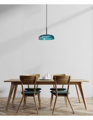 Italux Colle Wisząca LED 12W 3000K 1500 lm Zielony, czarny PND-48529-BK-BLU - produkt 2