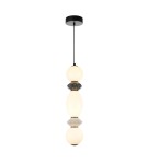 Lampy wiszące designerskie - Italux Balos Wisząca LED 14W 3000K 1600 lm Czarny mat PND-94921-3V-BK - product 1