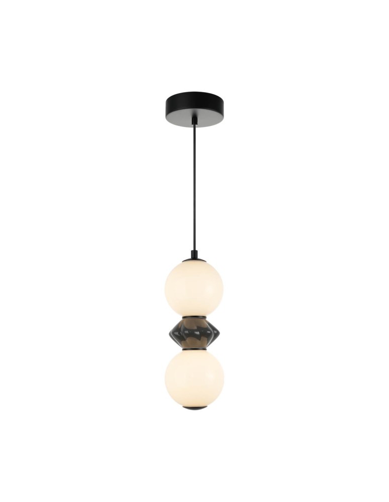 Italux Balos Wisząca LED 10W 3000K 1250 lm Czarny mat PND-94921-2A-BK