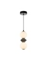 Italux Balos Wisząca LED 10W 3000K 1250 lm Czarny mat PND-94921-2A-BK