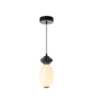 Lampy wiszące pojedyncze - Italux Balos Wisząca LED 7W 3000K 760 lm Czarny mat PND-94921-1B-BK - product 1