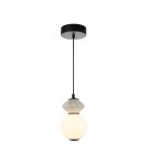 Lampy wiszące pojedyncze - Italux Balos Wisząca LED 5W 3000K 550 lm Czarny mat PND-94921-1A-BK - product 1
