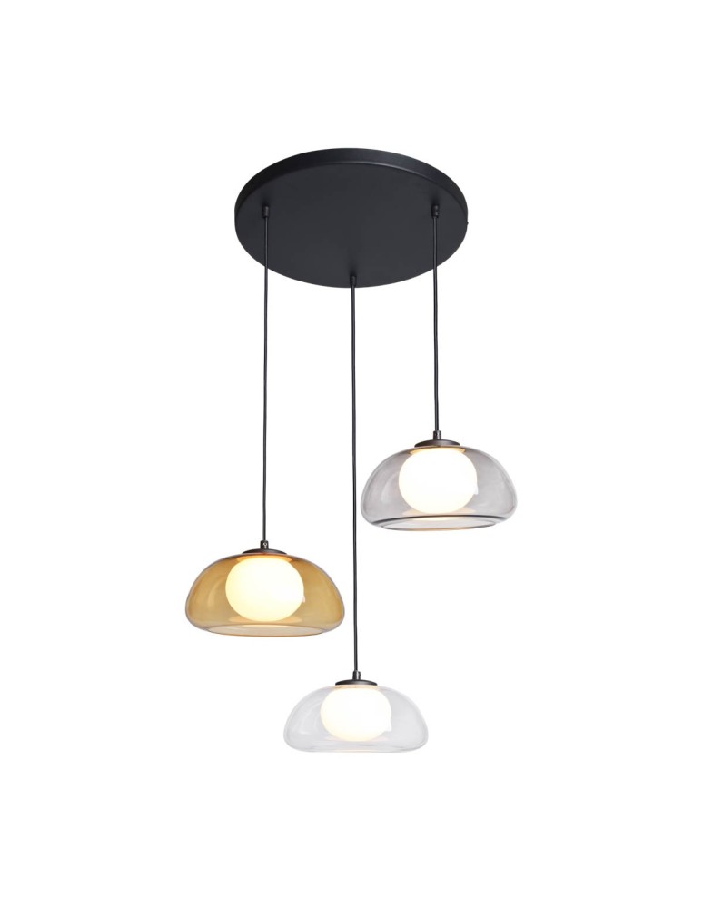 Italux Ainale Wisząca 3xG9 Czarny PND-54637-3-BK-SG