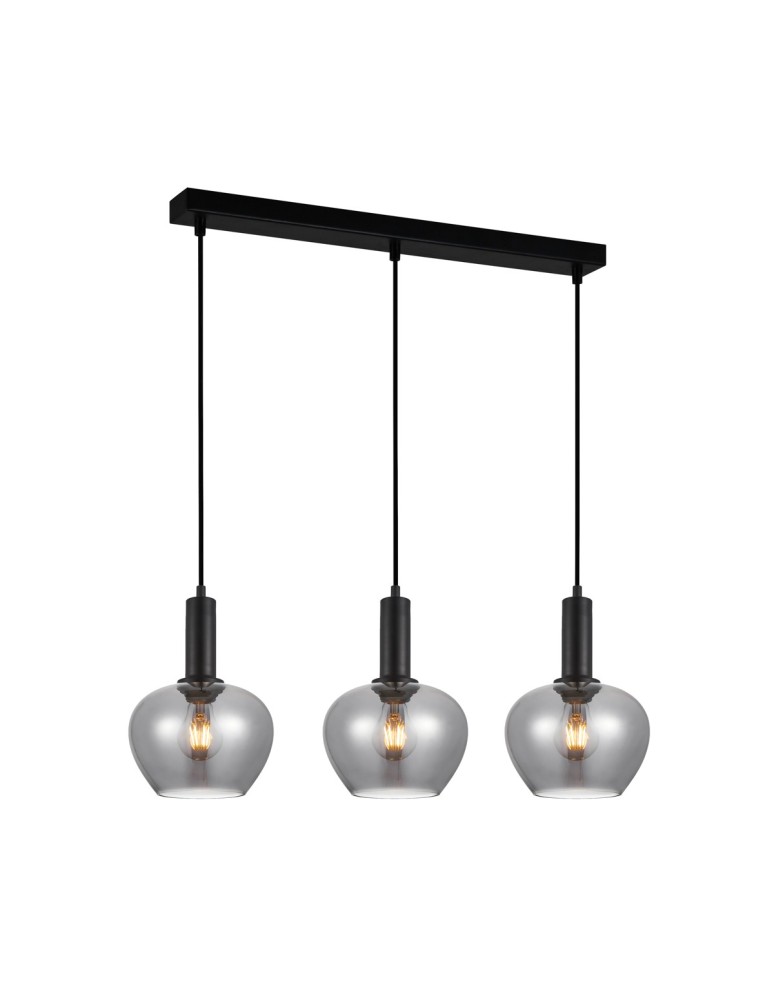 Italux Stabla Wisząca 3xE27 Czarny PND-30084-3-BK-SG