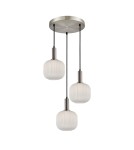 Italux Penzi Wisząca 3xE27 Srebrny PND-31981-3S-SC-WH Italux Penzi Wisząca 3xE27 Srebrny PND-31981-3S-SC-WH