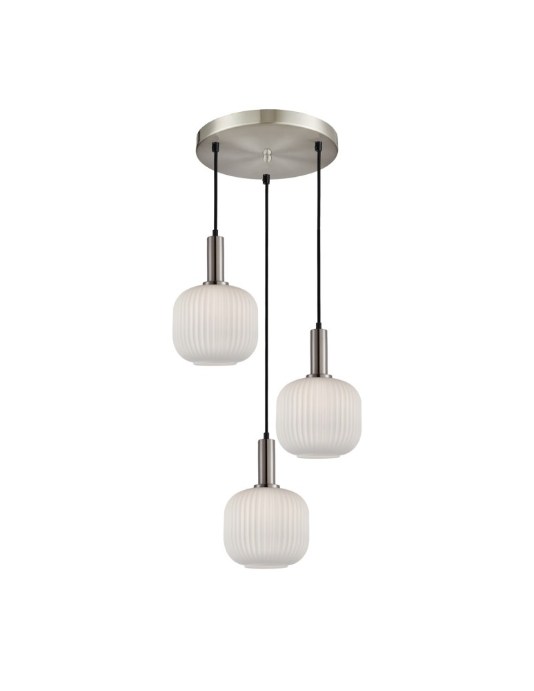 Italux Penzi Wisząca 3xE27 Srebrny PND-31981-3S-SC-WH Italux Penzi Wisząca 3xE27 Srebrny PND-31981-3S-SC-WH